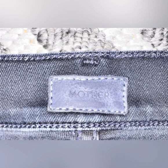 MOTHER Sz 26 High Waisted Vamp Slightly Sinful Black Orig$278 - Picture 11 of 12